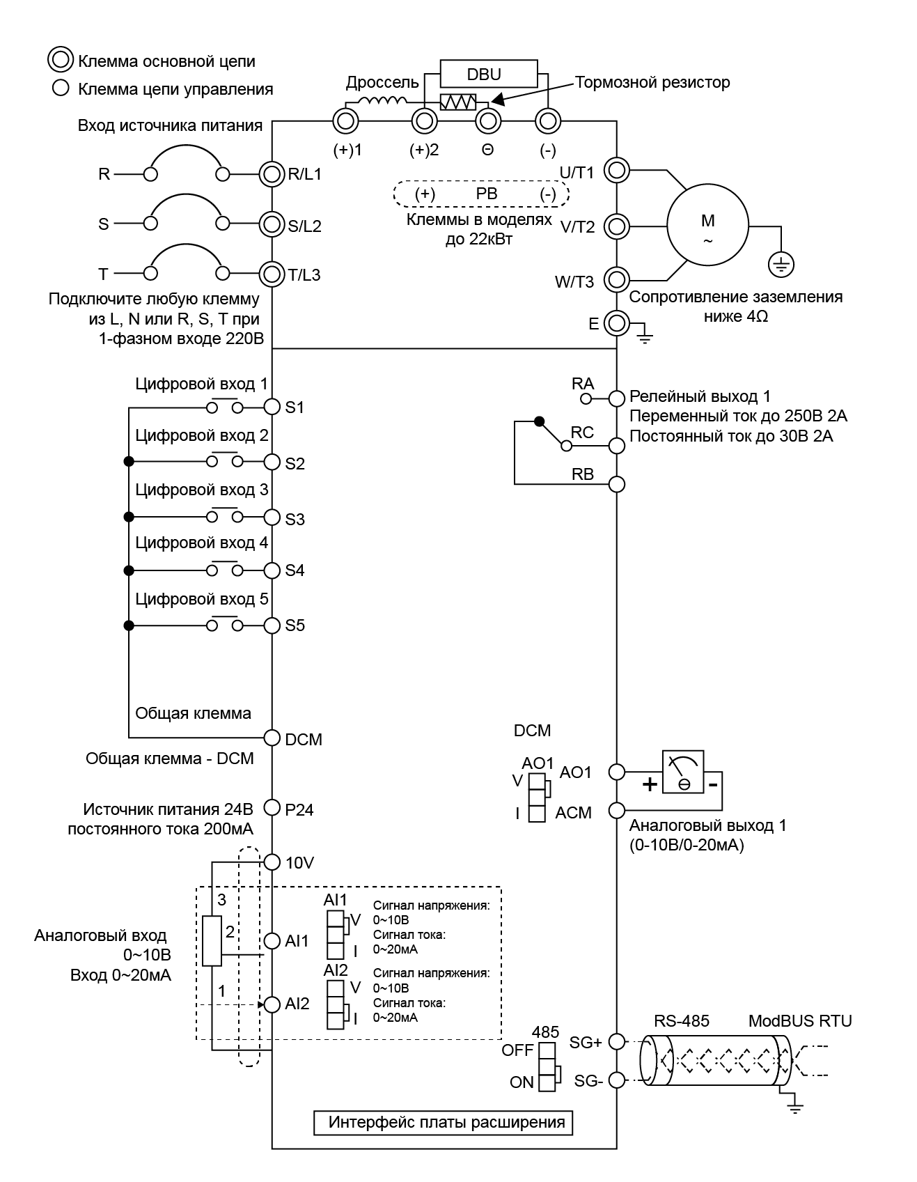 Схема подключения Instart LCI-G2.2-4B