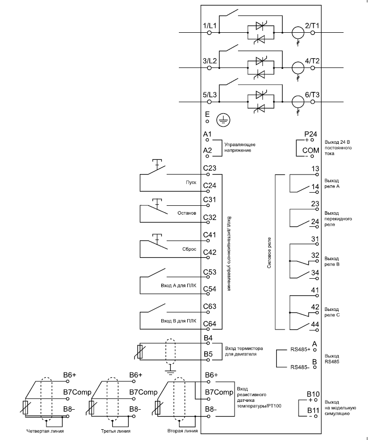 Схема подключения Instart SNI-220/280-06